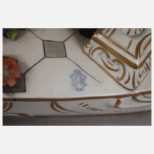 Volkstedt monumentale Figurengruppe "Königliche Audienz"