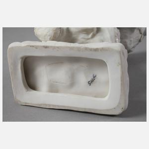 Volkstedt Alte Frau mit Besen