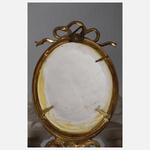 Paar Wandappliken mit Watteauszene