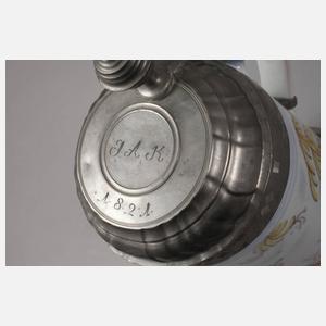 Thüringer Fayence-Walzenkrug