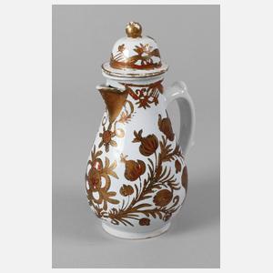 Fayence-Kaffeekanne