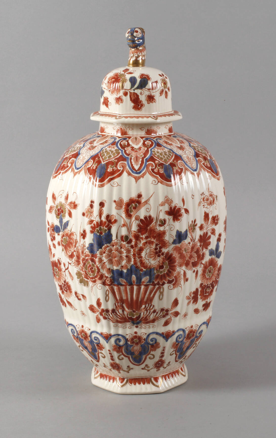 Große Deckelvase Delft