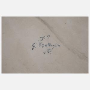 Großer italienischer Fayenceteller