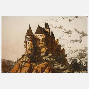 Villeroy & Boch großer Wandteller mit Burg