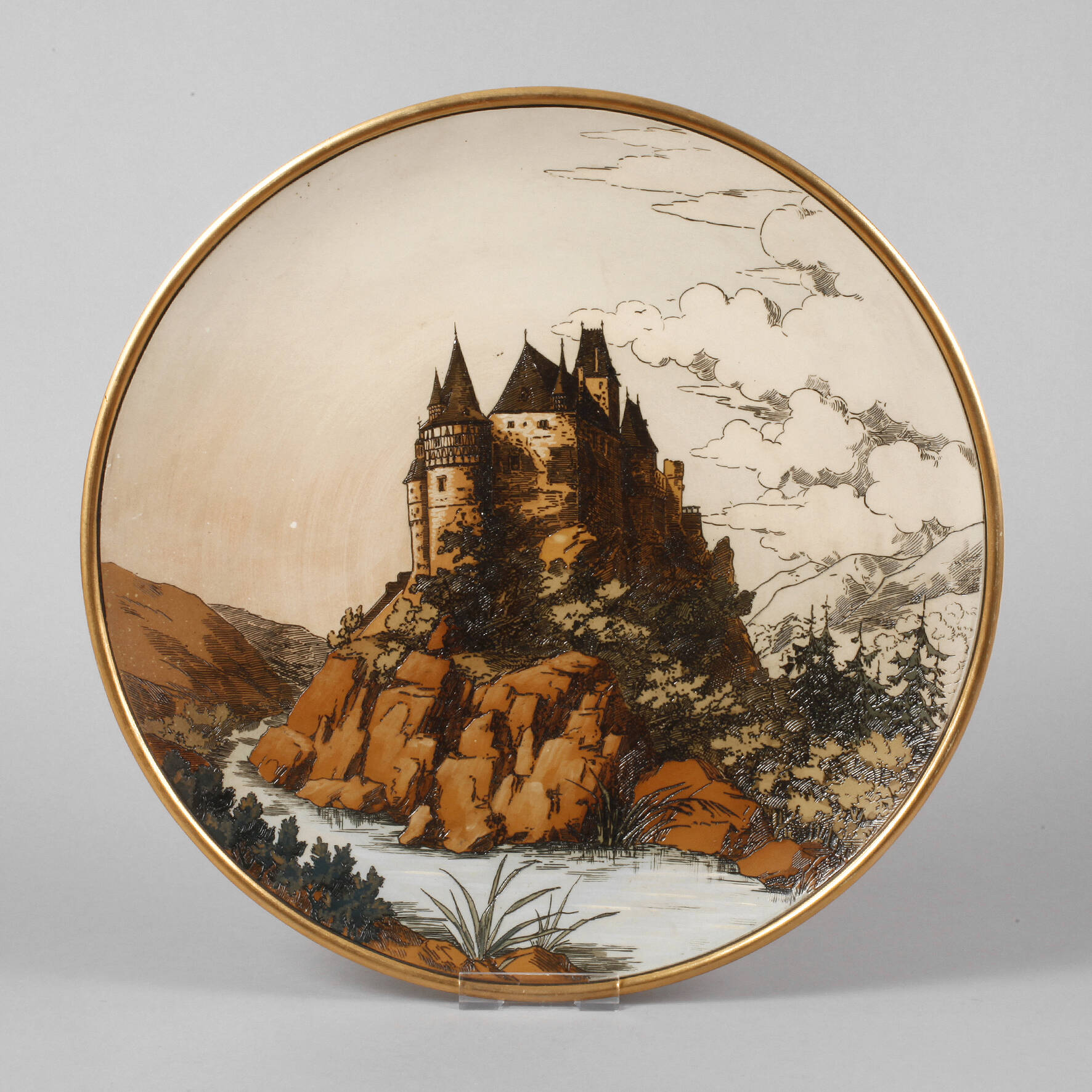 Villeroy & Boch großer Wandteller mit Burg