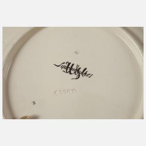 Sarreguemines zehn Teller mit Figuren