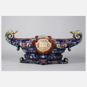 Übergroße Majolika-Jardiniere