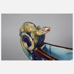 Übergroße Majolika-Jardiniere