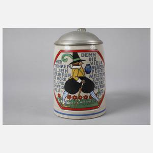 Karikativer Bierkrug