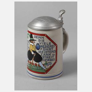 Karikativer Bierkrug