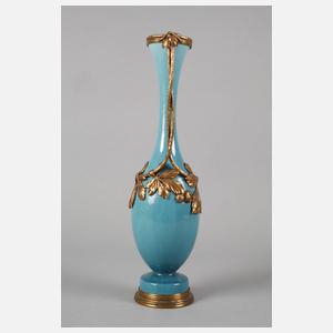 Jugendstilvase mit Metallmontierung