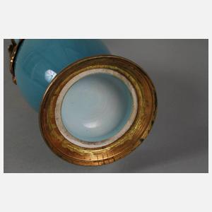 Jugendstilvase mit Metallmontierung