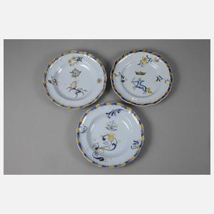 Émile Gallé sechs Speiseteller