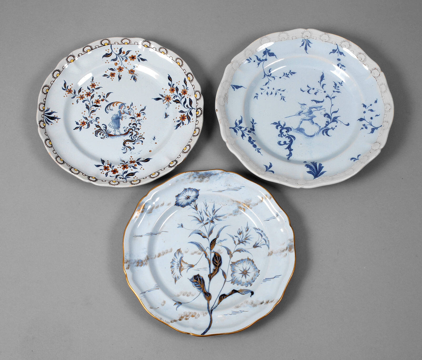 Émile Gallé drei Teller