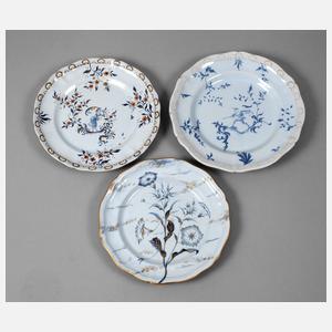 Émile Gallé drei Teller