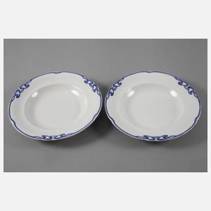 Villeroy & Boch vier Teile "Blaue Olga"