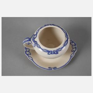 Villeroy & Boch vier Teile "Blaue Olga"