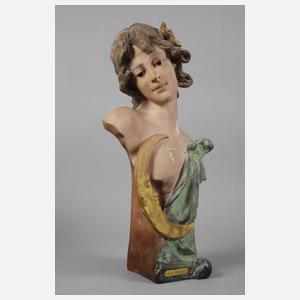 Paar Salonbüsten Tag & Nacht