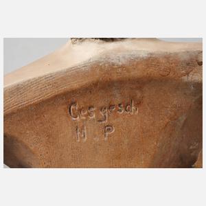 Paar Salonbüsten Tag & Nacht