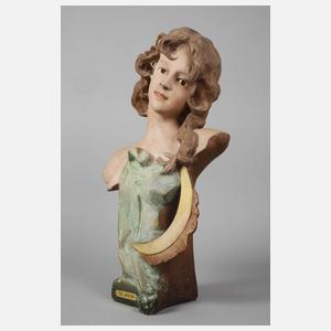 Paar Salonbüsten Tag & Nacht