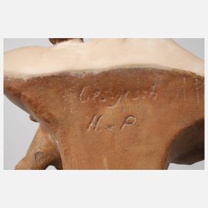 Paar Salonbüsten Tag & Nacht