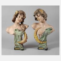 Paar Salonbüsten Tag & Nacht111