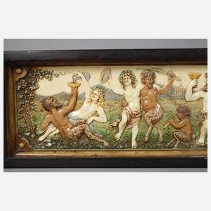 Wandrelief tanzende Bacchanten