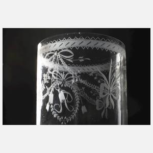 Zwei klassizistische Trinkgläser