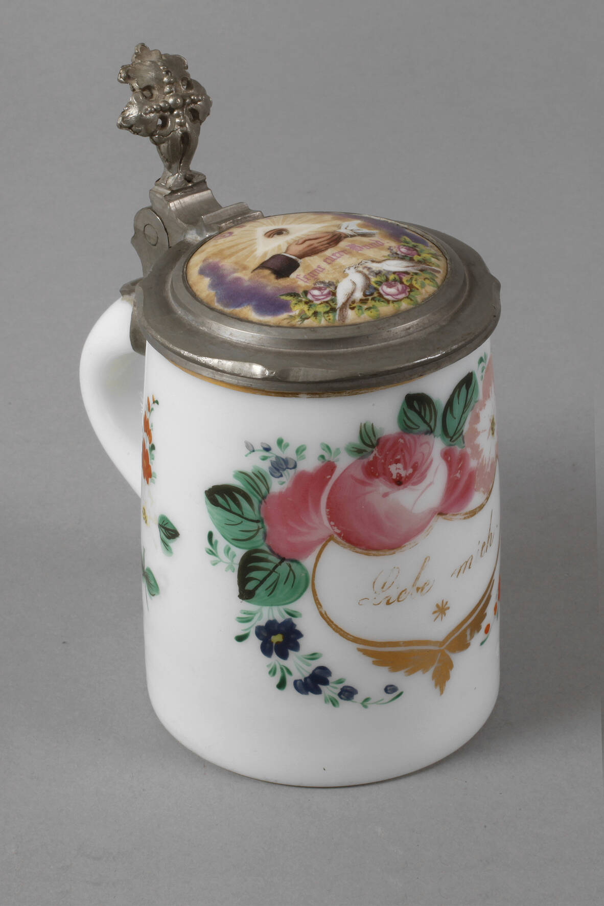 Hochzeitskrug Milchglas