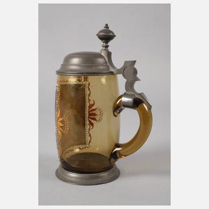 Bierkrug mit Wirtshausszene