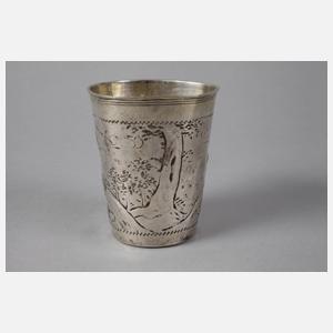 Silber früher Barockbecher Danzig