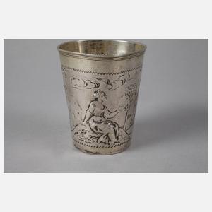 Silber früher Barockbecher Danzig