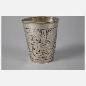 Silber früher Barockbecher Danzig
