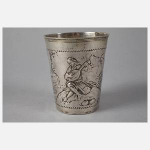 Silber früher Barockbecher Danzig