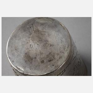 Silber früher Barockbecher Danzig