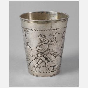 Silber früher Barockbecher Danzig