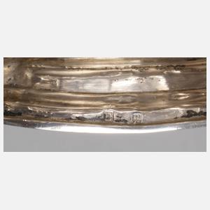 Feine Fußschale Spätbiedermeier