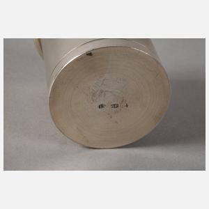 Silberbecher mit Adelswappen