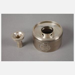 Spiritusbrenner mit Adelswappen