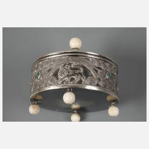 Feine jüdische Silberdose