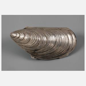 Silber Miesmuschel als Pillendose