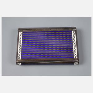 Zigarettenetui Silber und Email