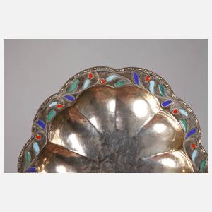 Silberschälchen mit Email