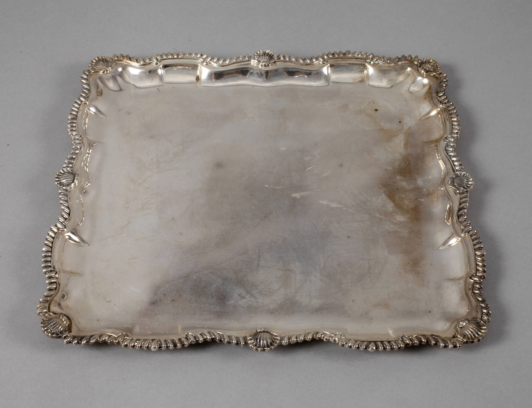 Viereckplatte Silber