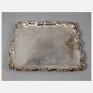 Viereckplatte Silber