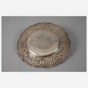 Silberteller Sägearbeit