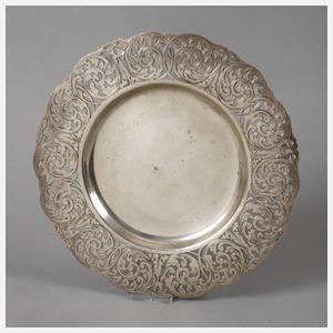 Silberteller Sägearbeit