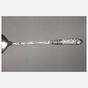 Sechs Kaffee- und sechs Mokkalöffel jagdlich