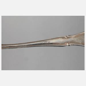 Silber 15 Kaffeelöffel und zwölf Kuchengabeln