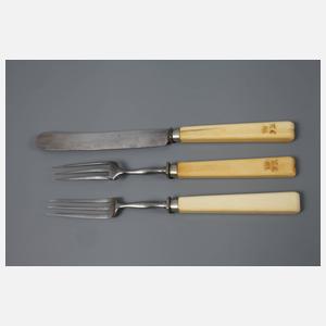 Abendbrotbesteck aus Adelsbesitz